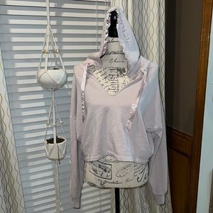 Victorias Secret Cropped Hoodie Sweatshirt.
